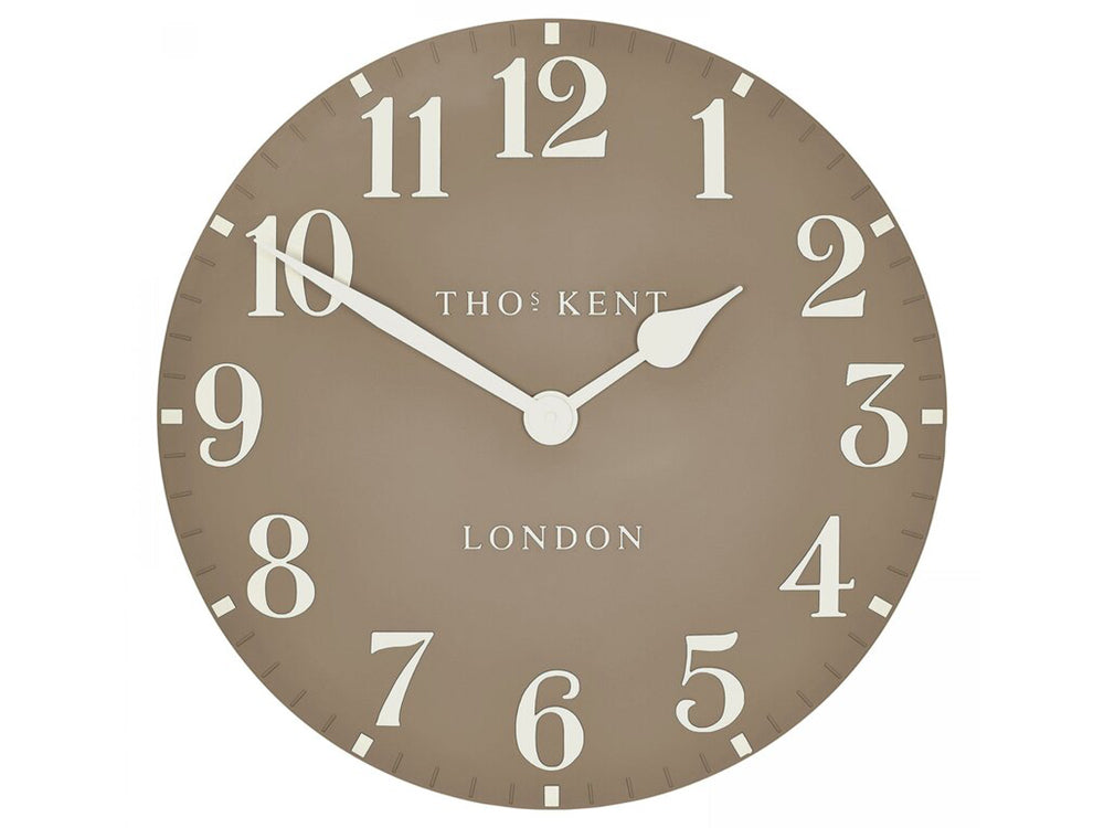 Thomas Kent Arabic Wall 20" Clock - Clay