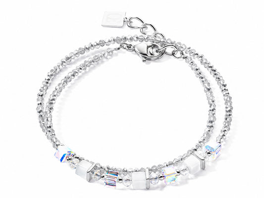 Coeur De Lion Silver wrap around bracelet