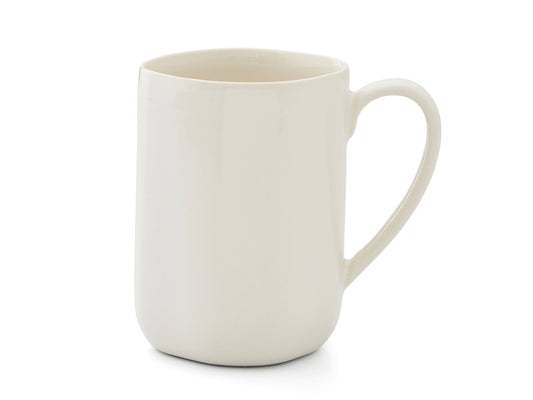 A cream porcelain mug that is part of Sophie Conran's Arbor collection, and has a naturally uneven flowing shape to mimic the shapes found in nature. Perfect for enjoying a morning tea or coffee in, this mug hols just under half a litre of liquid.