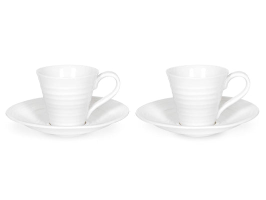 Sophie Conran Espresso Cup & Saucer - White (Set of 2)