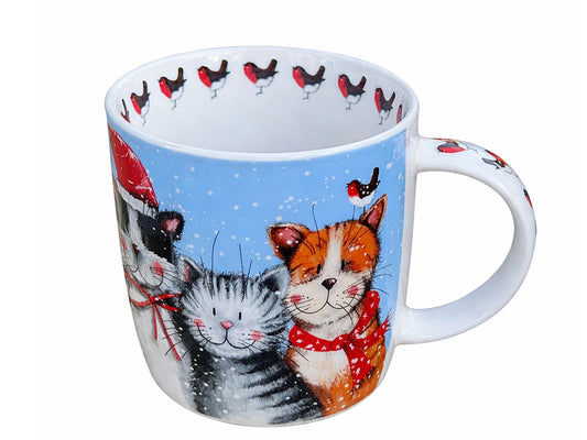 Alex Clark Festive Cats Mug