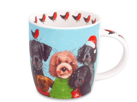Alex Clark Festive Dogs Mug
