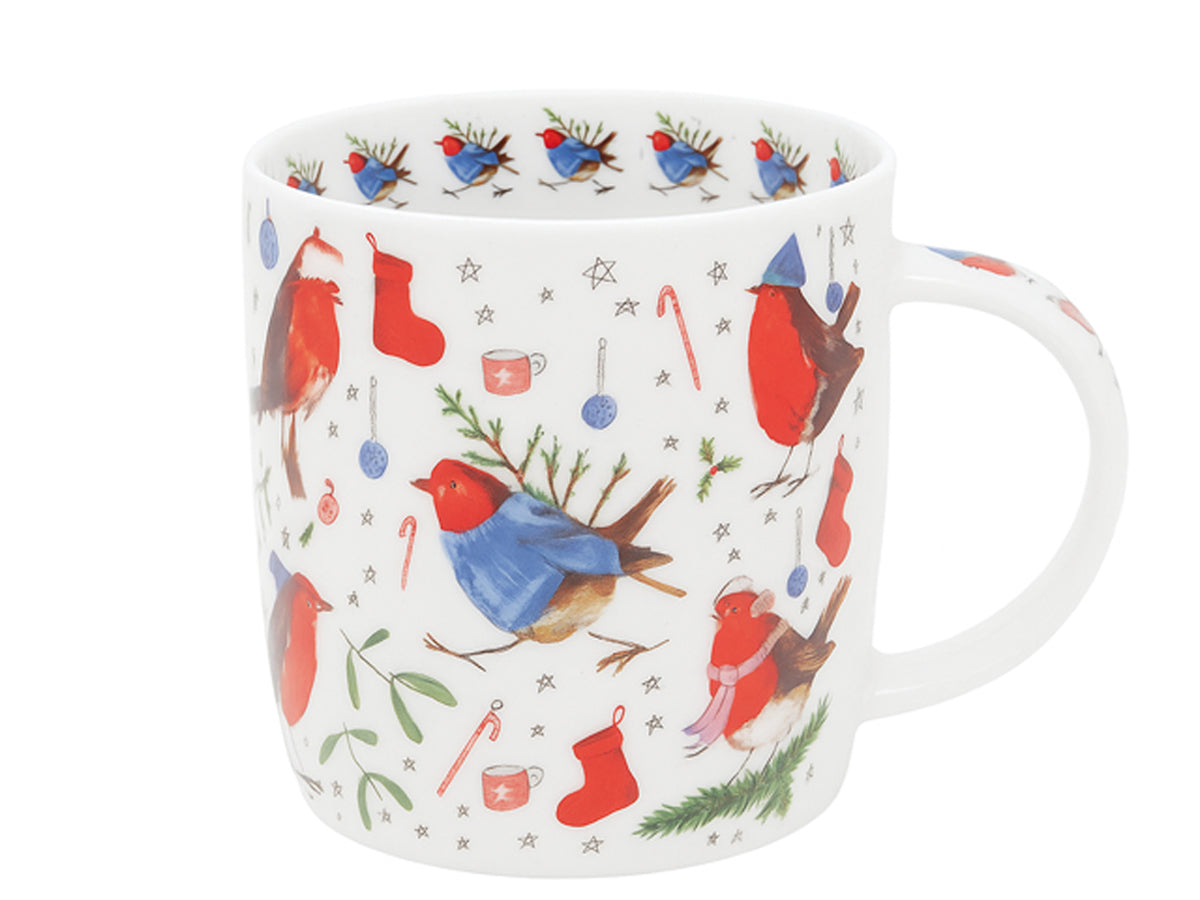 Alex Clark Festive Robins Mug
