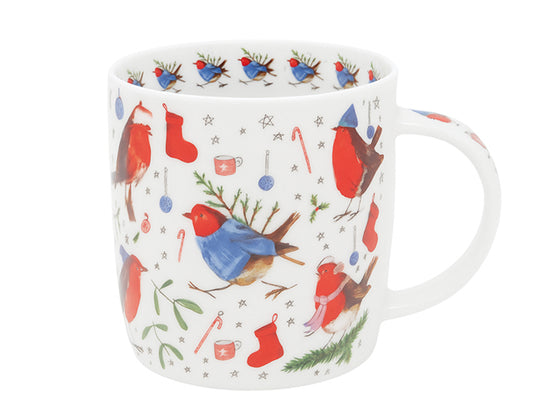 Alex Clark Festive Robins Mug