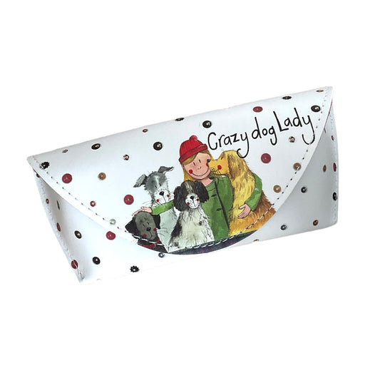 Alex Clark Crazy Dog Lady Glasses Case