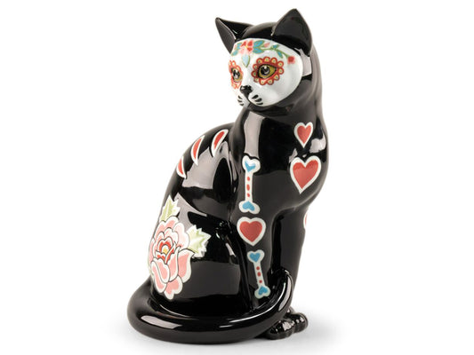 La Catrina Cat Lladro Porcelain