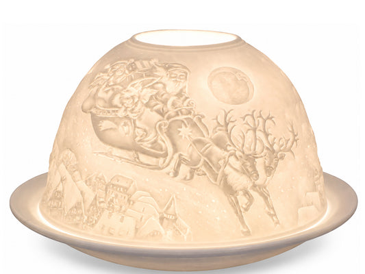 Light Glow Candle Holder - Flying Sleigh