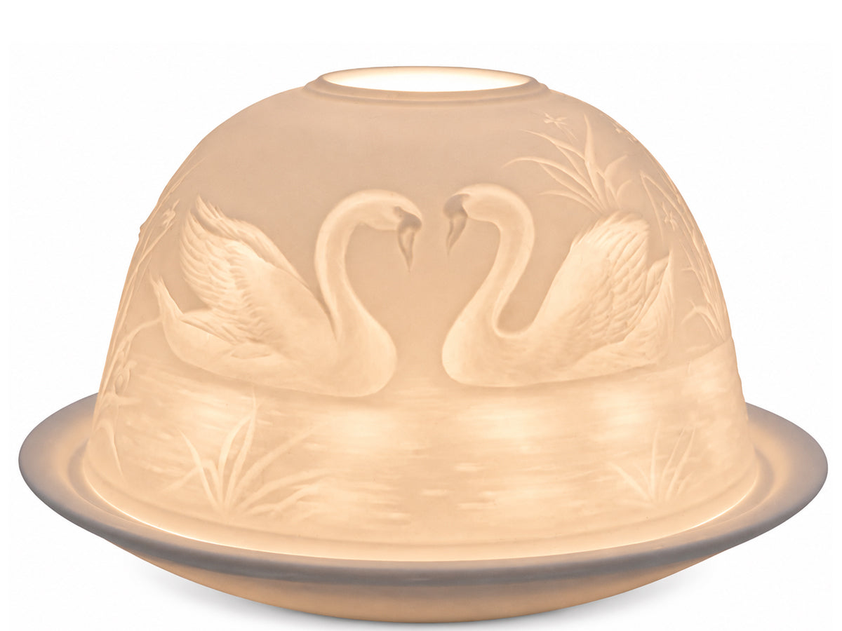 Light Glow Candle Holder - Swans