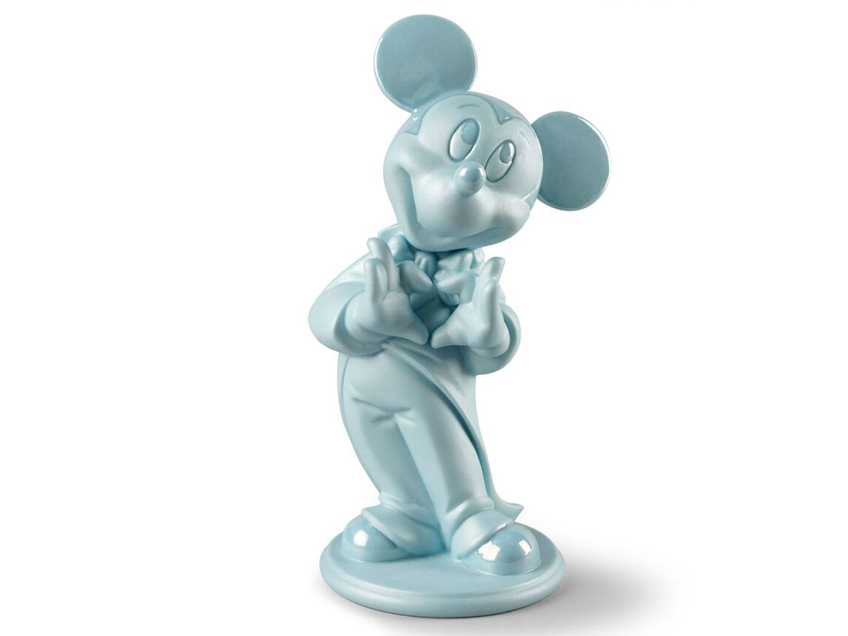 Lladro Blue Porcelain Mickey Mouse