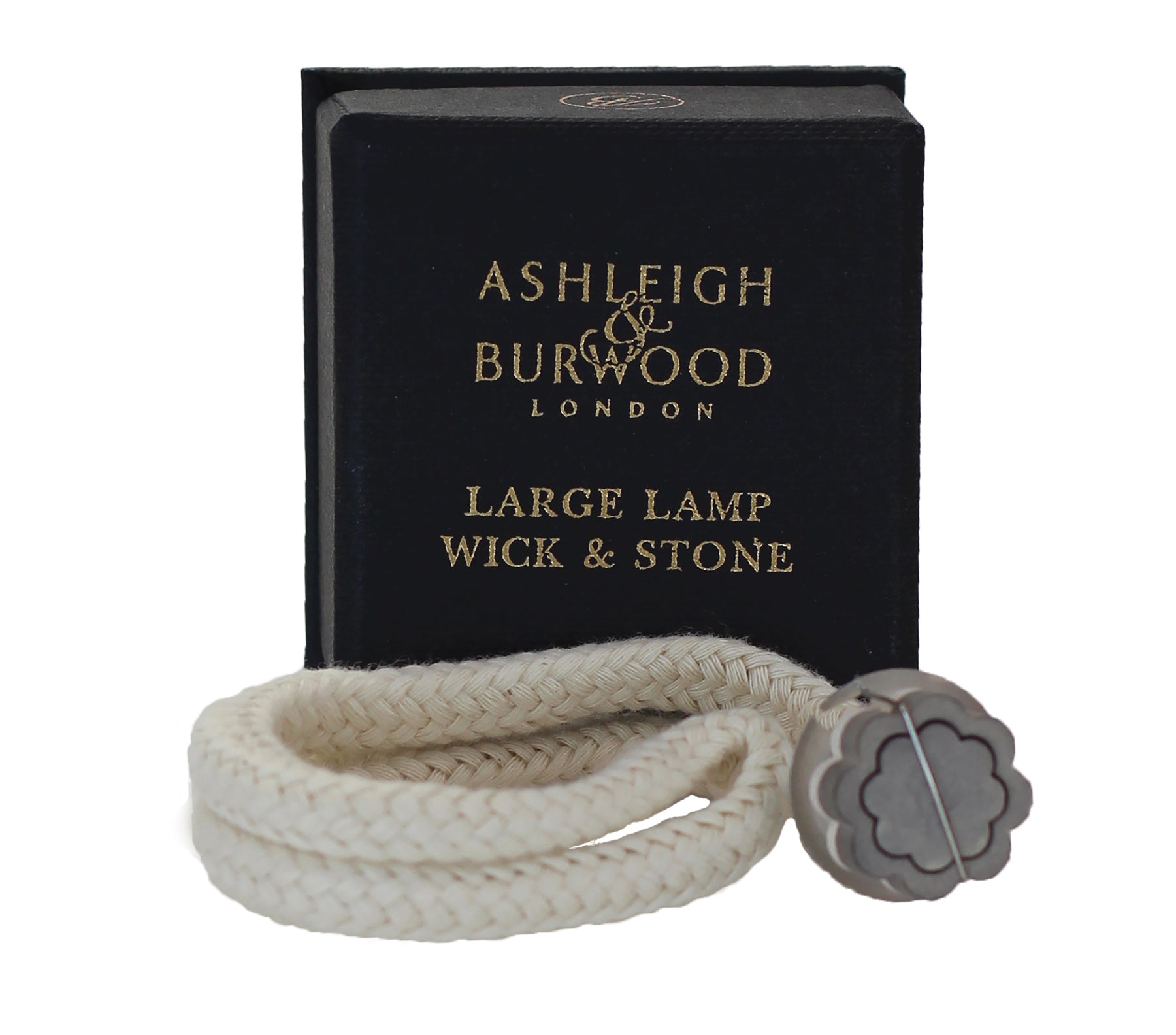 A gift boxed replacement wick and stone for Ashleigh and Burwood large fragrance lamps