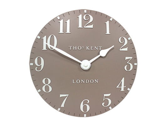 Thomas Kent Arabic Wall 12" Clock - Clay