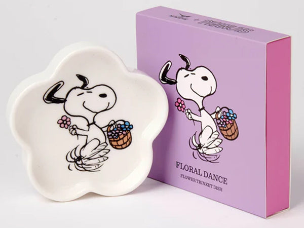 Magpie Peanuts Snoopy Floral Dance Trinket Tray