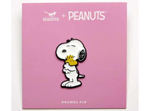 Magpie Peanuts Give Hugs Woodstock & Snoopy Pin