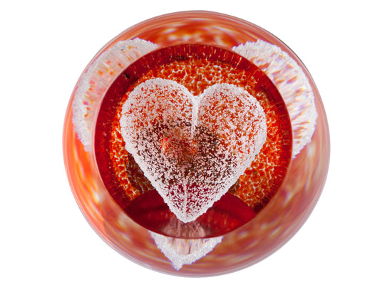 Caithness Special Moments Ruby Heart Paperweight