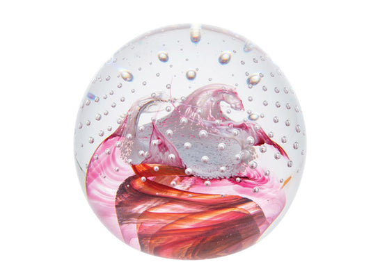 Caithness Glass Congratulations 40th Ruby anniversary Paperweight