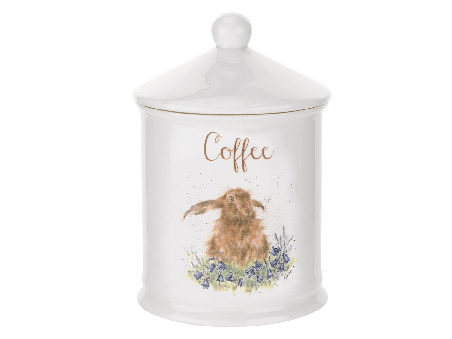 This Coffee Canister is decorated with a cute intricate Hare. With its beautiful simplistic design, it’s a perfect gift for any animal lover. Size: 10cm Diameter 14.5cm Height - 4" Diameter 5.75" Height. By: Wrendale. Product Code: WNC3996-XW.