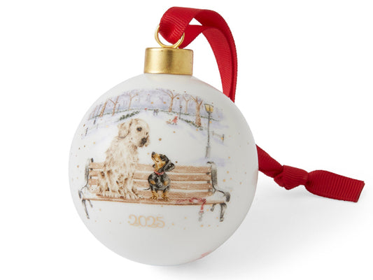 Royal Worcester Wrendale Christmas Annual Bauble 2025 - Winter Walks