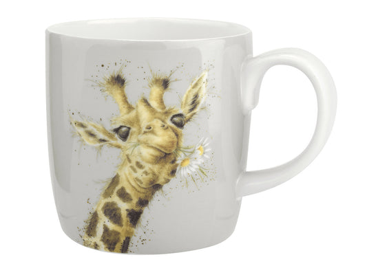 Royal Worcester Wrendale Large Mug - Flowers / Giraffe