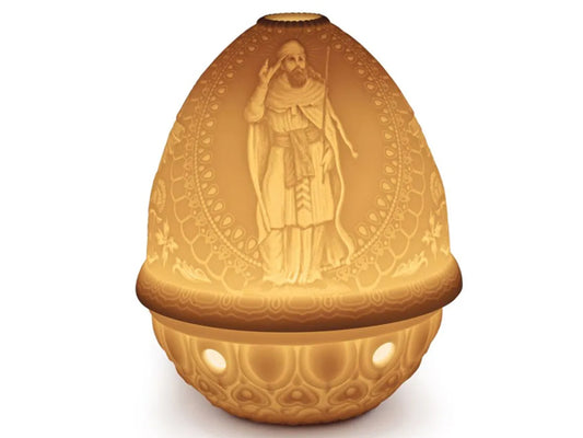 This stunning new edition to the Lladro lithophane collection features a traditional rendition of the gentle Zarathustra, founder of the Zoroastrian religion as followed by the Parsis of India.