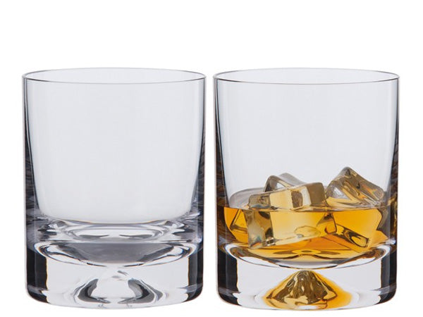 Dartington double old fashioned whisky glasses pair
