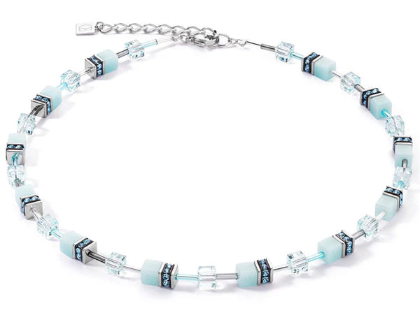 Coeur De Lion Geocube® Mono Ice Blue Necklace