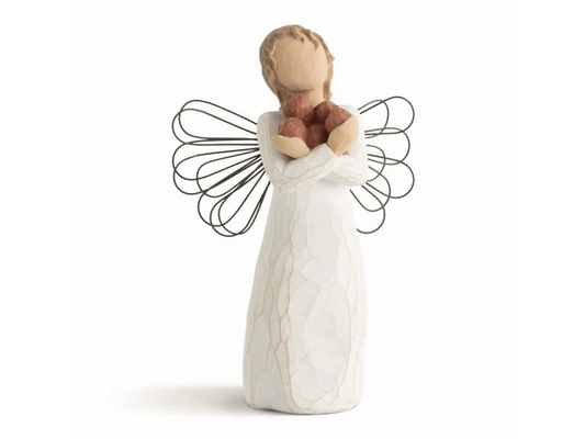 Willow Tree Good Health Angel Figurine shows a serene angel representing the blessings of good health and abundance. With graceful wings and delicate details, this angel reminds us to cherish and nurture our physical and mental well-being.