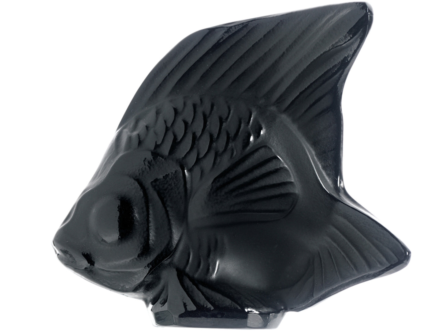 Lalique Fish Seal - Black