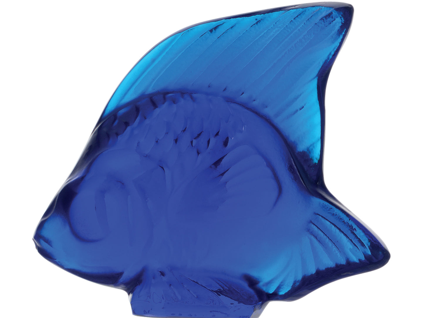 Lalique Fish Seal - Cap Ferrat Blue