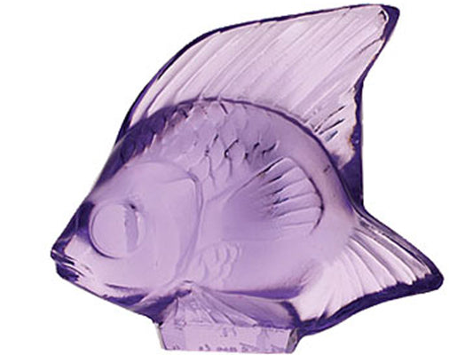 Lalique Fish Seal - Light Violet