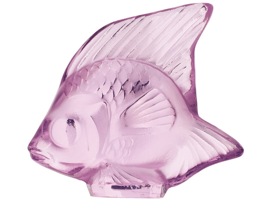 Lalique Fish Seal - Pink