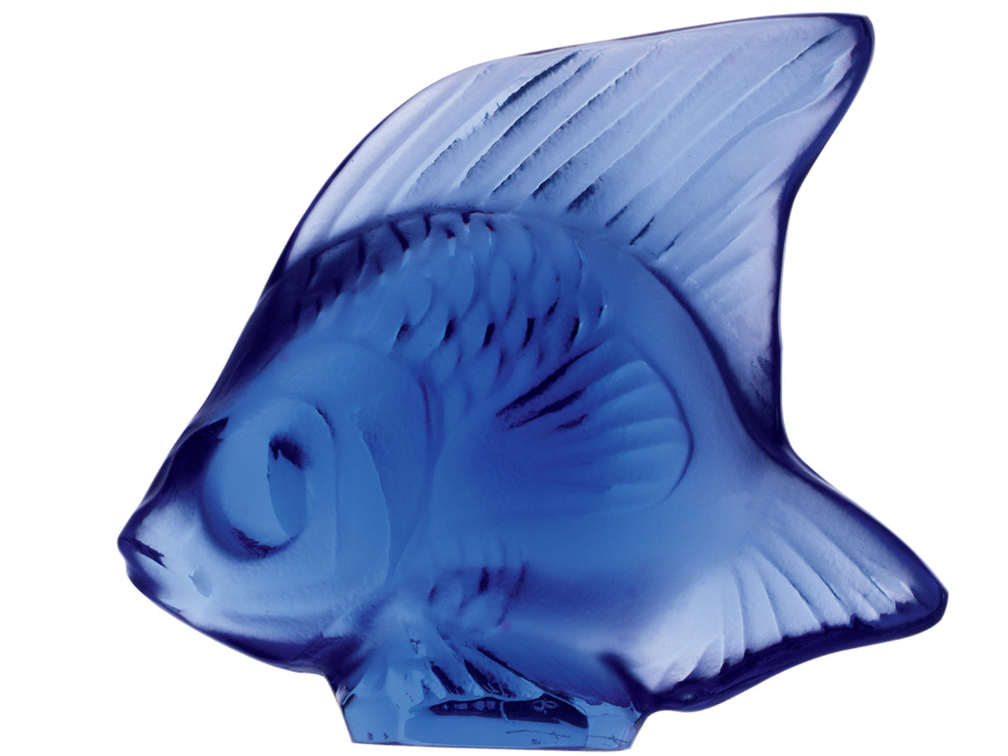 Lalique Fish Seal - Sapphire