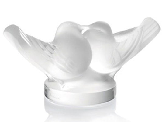Lalique Two Lovebirds Large - Clear