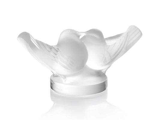 Lalique Two Lovebirds Small - Clear