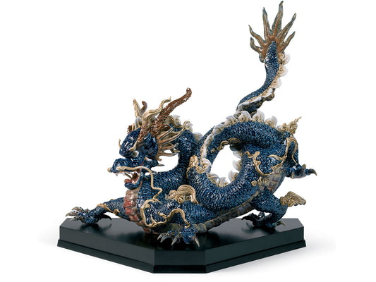 Lladro Great Dragon - Blue Enamels (Limited Edition of 150)