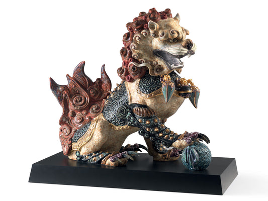 Lladro Guardian Lion - Red (Limited Edition of 188)