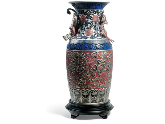 Lladro Oriental Vase - Red (Limited Edition of 250)