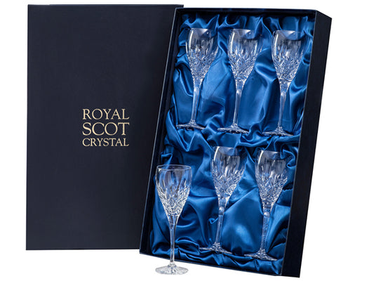 Royal Scot Crystal London Port / Sherry Glasses - Set of 6