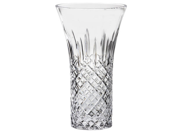 This Royal Scot Crystal London Vase - Flared / 12" has been hand-cut by expert artisans with the signature London design. Long-bodied and then fanning out at its mouth, this vase is ideal for displaying long-stemmed flowers.