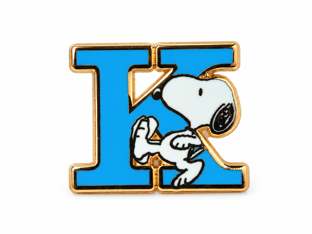 Magpie Peanuts Snoop Alphabet Pin - K