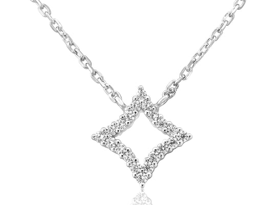 Waterford Jewellery Small Open Stone Diamond Pendant